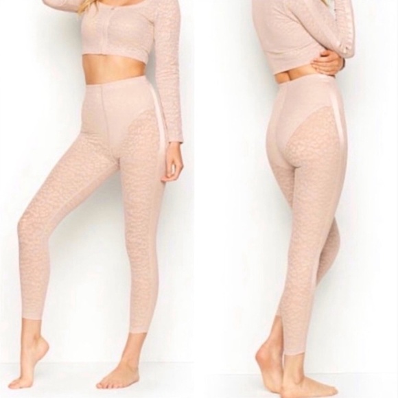 Victoria's Secret Lace Sheer Leggings - Picture 1 of 7